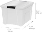 IRIS USA 6-Pack 40 Quart Storage Bins - Image 3