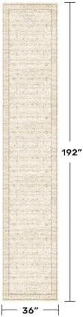 Light Beige 3x16 Long Hallway Runner Rug, Non Slip Farmhouse Kitchen Rugs - Image 2