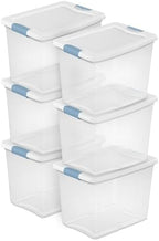 Sterilite 25 Quart Latching Box, 6 Pack by Sterilite