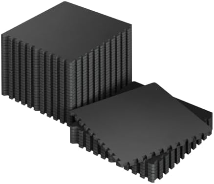 SUPERJARE 0.56'' Thick 120 Sq Ft Rubber Top Gym Flooring by SUPERJARE