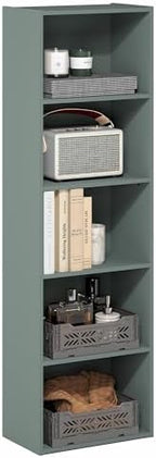 Furinno LUDER Book Shelf, 5-Tier Bookshelf, Bookcase by Furinno-FitsYourSpaceFitsYourBudget