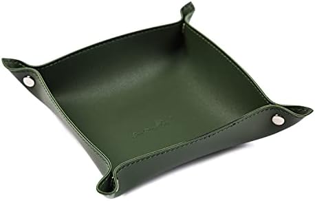 Leather Jewelry Valet Tray for Women and Man by SANQIANWAN