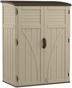 Suncast Outdoor Storage Shed, Water Resistant Resin Vertical Outdoor Storage by Unknown