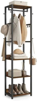 VASAGLE Freestanding Coat Rack, Hall Tree by VASAGLEbySONGMICSHOME