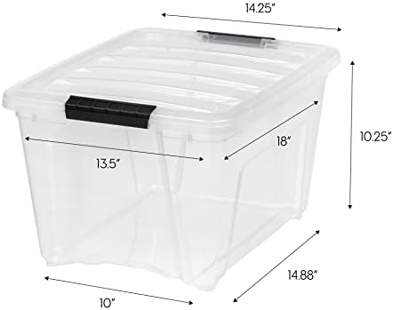 IRIS USA 6-Pack 32 Quart Storage Bins - Image 2