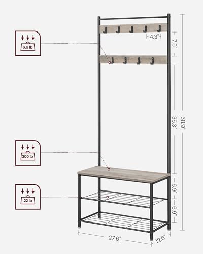 VASAGLE Coat Rack, Hall Tree - Image 5