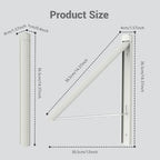 Wall Mounted Clothes Drying Rack, 65LB Folding Laundry Rack - Image 3