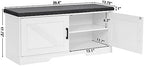 HOMSHO Farmhouse Shoe Storage Bench - Image 3