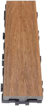 UltraShield Naturale 1/4 ft. x 1 ft. Quick Composite Single Slat Deck Tile by NewTechWood