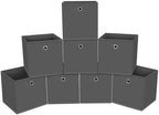 Foldable Storage Cubes Bins, 11 Inch Cloth Storage Cube Fabric Storage Box by NieEnjoy