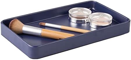 mDesign Modern Decorative Metal Guest Hand Towel Tray Holder Organizer - Image 5
