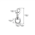 20pcs Swivel Snap Hooks for Dog Leash Collar Linking, 2 Sizes Metal Heavy Duty - Image 2