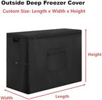 Custom Chest Freezer Cover, Outdoor Waterproof Deep Freezer Cover - Image 2