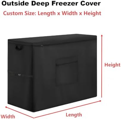 Custom Chest Freezer Cover, Outdoor Waterproof Deep Freezer Cover - Image 2