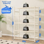 36.4" W Storage Shelves, 5-Tier Metal Shelving Unit - Image 2