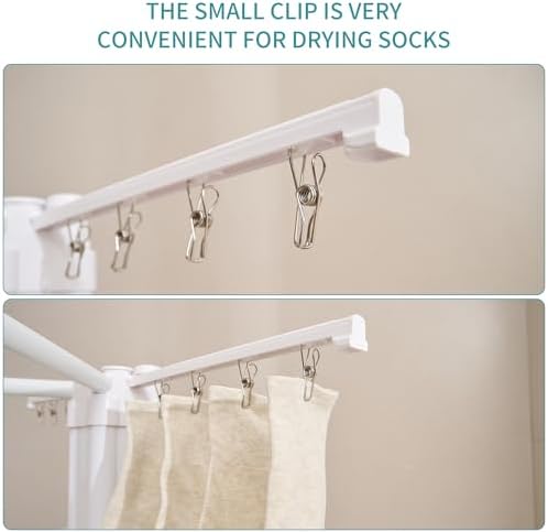 JOOM 4 Legs Clothes Drying Rack, Garment Rack Portable and Foldable Space - Image 6