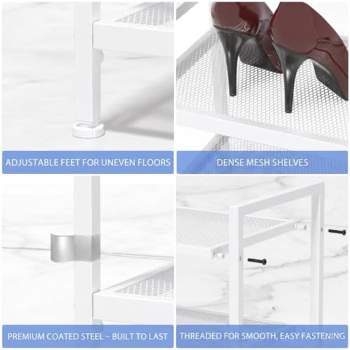 Expandable Shoe Rack for Closet, Shoe Storage - Image 5