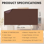 Grefinity Marine Carpet, 6 FT x 14 FT Brown Indoor Outdoor Carpet - Image 2