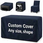 Custom Size Indoor Dust Cover, Cotton Linen Fabric Made to Measure Protector by GZSQCJJ