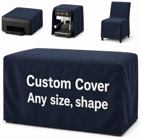 Custom Size Indoor Dust Cover, Cotton Linen Fabric Made to Measure Protector by GZSQCJJ