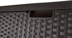 Suncast 99 Gallon Deck Garden Garage Home Wicker Resin Pool Box - Image 6