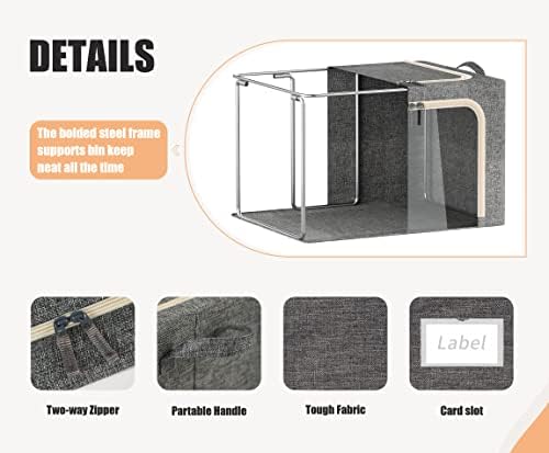 3 Openings Large Clothes Storage Bins - Image 4