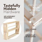 Pennsylvania Woodworks Clothes Drying Rack: Solid Maple Hard Wood Laundry Rack - Image 3