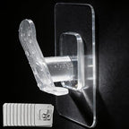 DELITON 10 Pack Adhesive Towel Hooks, Coat Hooks Stick on Wall Hanging Robes - Image 2