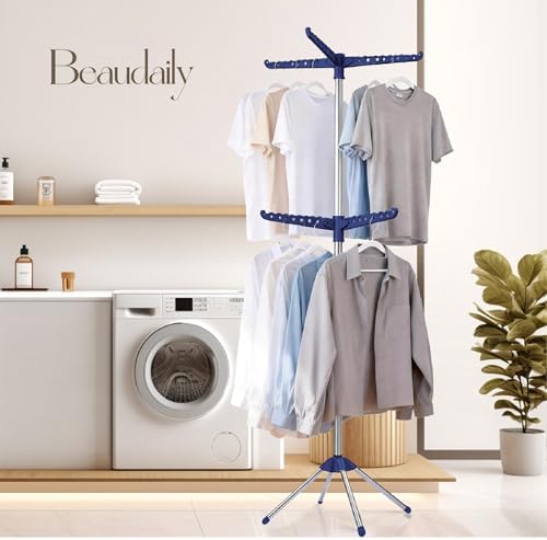 Beaudaily Clothes Drying Rack, Foldable 74.8-Inch Laundry Drying Rack, Indoor 2 - Image 2