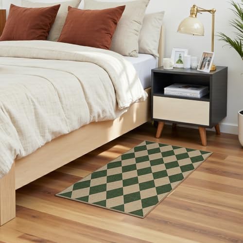 Lessymo Checkered Easy Jute Entryway Rug, 2x3 Washable Front Indoor Mat - Image 7