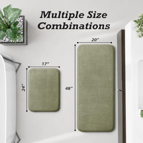 HUXMEYSON Bathroom Rugs Sets 2 Piece, Non-Slip & Quick Dry Bath Mat Set - Image 2