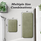 HUXMEYSON Bathroom Rugs Sets 2 Piece, Non-Slip & Quick Dry Bath Mat Set - Image 2