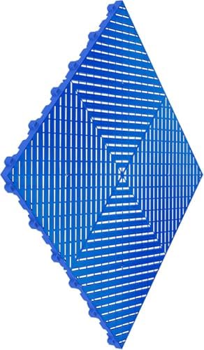 Swisstrax Ribtrax Smooth PRO Garage Floor Tiles, Royal Blue - Image 2