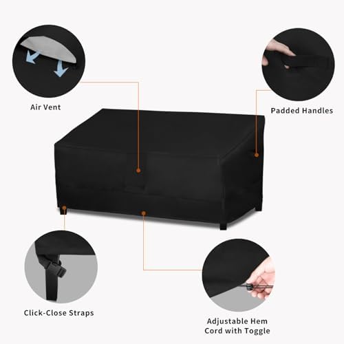 Easy-Going Heavy Duty Outdoor Bench Couch Cover, 88Wx32.5Dx33H inch - Image 5
