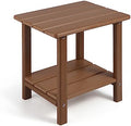 Apolimi Adirondack Outdoor Side Table, 2-Tier Sturdy Patio End Table Weather by Apolimi