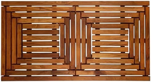 Nordic Style Teak Shower, Bath and Spa Mat | Indoor + Outdoor Use | Non-Slip by NordicStyleTeak