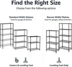 Amazon Basics 5-Shelf Heavy Duty Garage Shelving Storage Rack - Image 4