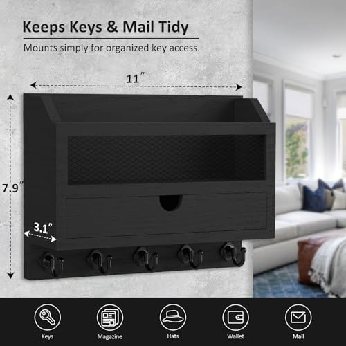 Nekon Key and Mail Holder for Wall, Key Organizer - Image 6