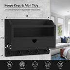 Nekon Key and Mail Holder for Wall, Key Organizer - Image 6