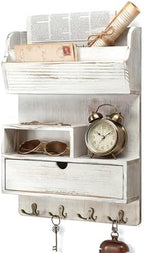 Rebee Vision Pine Wood Key Holder Wall Mount by REBEEVISION