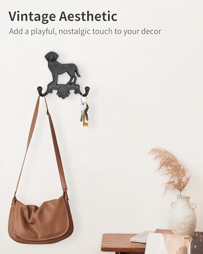 Cast Iron Dog Wall Hooks for Hanging, Heavy Duty Dog Leash Holder for Wall - Image 7
