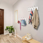 IBosins 2 Pack White Coat Rack Wall Mount - Image 4