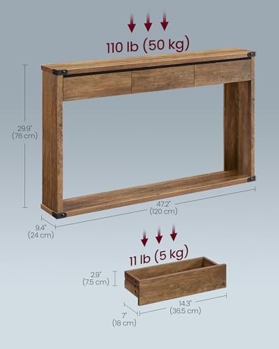 VASAGLE 47.2" Console Table - Image 3