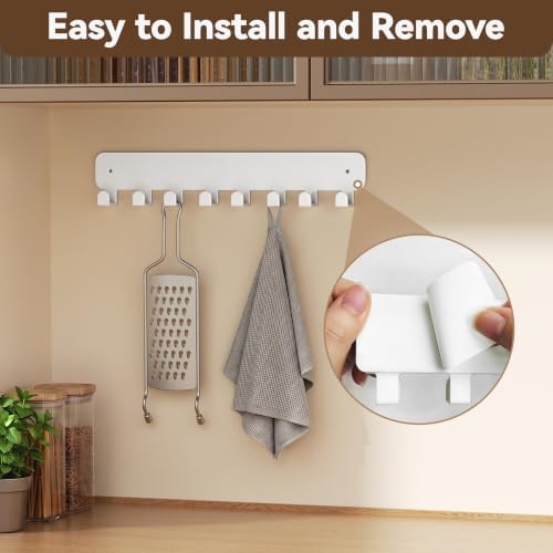 pickpiff Key Holder Wall Mount, Adhesive Key Rack - Image 6