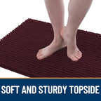 OLANLY Dog Door Mat for Muddy Paws 36x24, Extra Absorbent Chenille Mud Mat - Image 3
