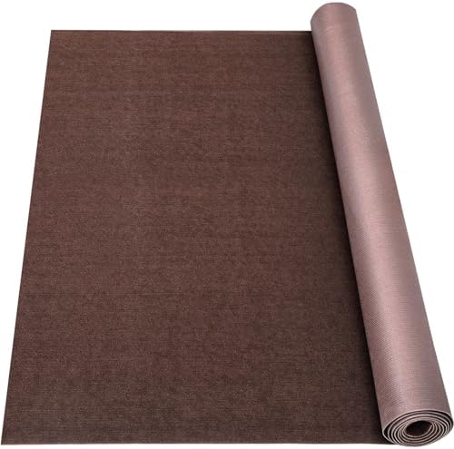 Grefinity Marine Carpet, 6 FT x 14 FT Brown Indoor Outdoor Carpet by Grefinity