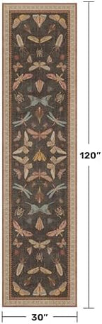 Hazo Haus Long Runner Rug 2'6"x10', Washable Non Slip Carpet - Image 2