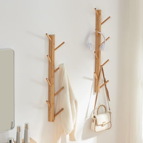 TIOPGHAD 2-Pack Vertical Wall Mount Coat Rack - Image 6