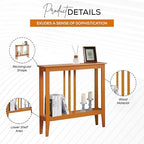 Kings Brand Narrow Console Table w/Storage Shelf - Image 3