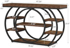 Tribesigns 47" Console Table for Living Room, 5-Tier Industrial Entryway Table - Image 2